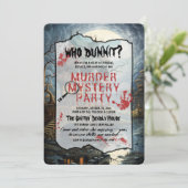 Murder Mystery Party Kaart (Staand voorkant)
