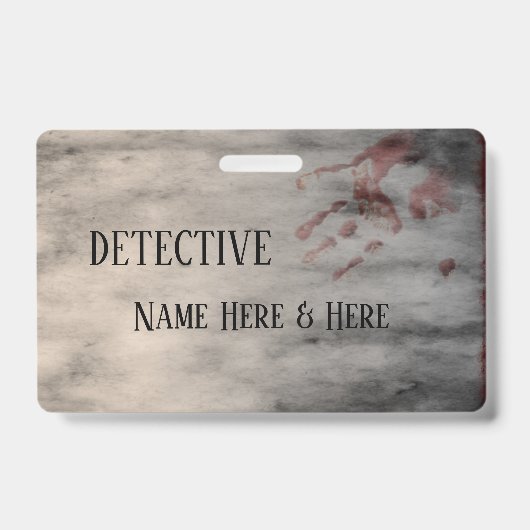 Murder Mystery Party Naam Badge (Front)