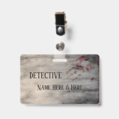 Murder Mystery Party Naam Badge (Front with Clip)