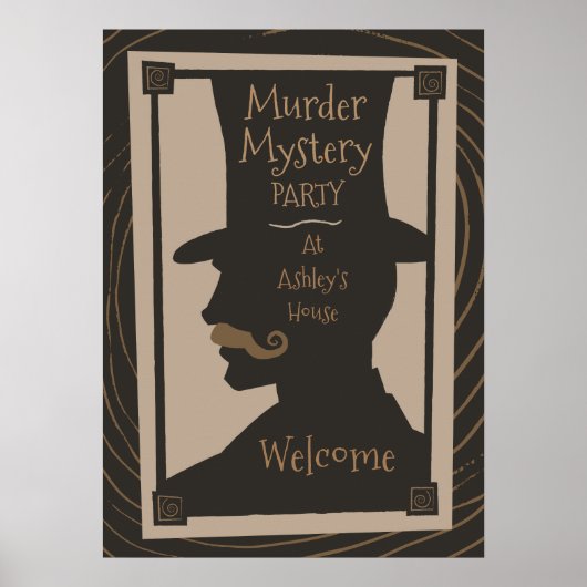 Murder Mystery Party - Welkome Poster (Voorkant)