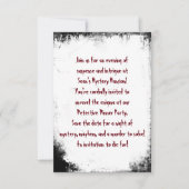 Murder Mystery Save The Date Party (Voorkant)