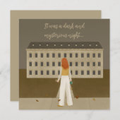 Murder Mystery Theme Party Kaart (Voorkant / Achterkant)