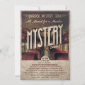 Murder Mystery Train Uitnodiging (Voorkant)