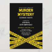 Murder Mystery Verjaardagsfeest met politiebanden Kaart (Voorkant)