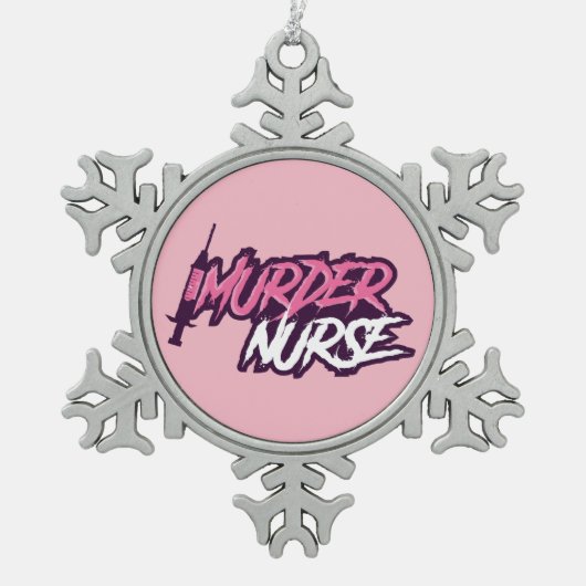 Murder Nurse Snowflake Ornament (Voorkant)