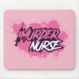 Murder Nurse Splat Mousepad - Roze Muismat