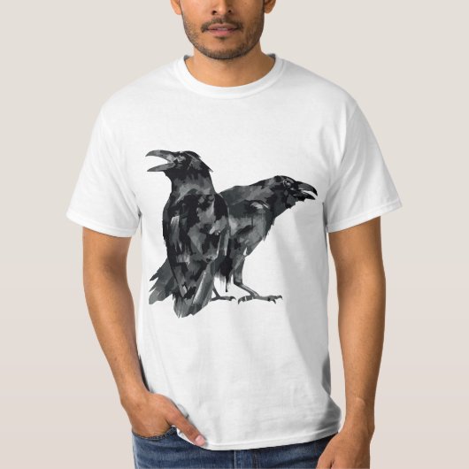 Murder Of Crows Raven Birds  T-shirt (Voorkant)