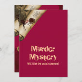 Murder-onderzoek dat het heeft gedaan kaart (Voorkant / Achterkant)