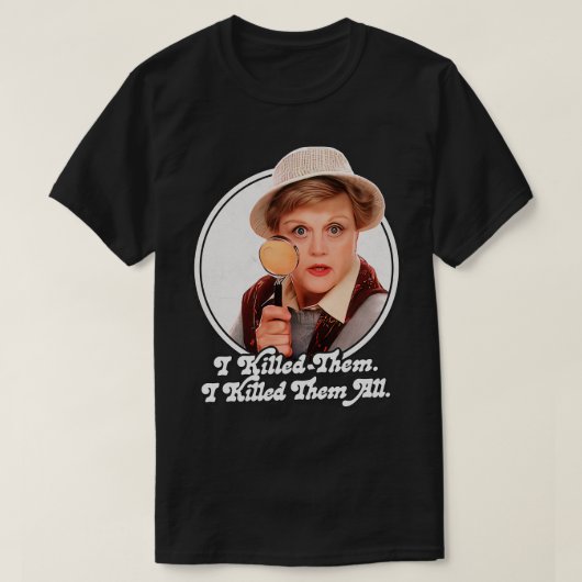 Murder She Wrote 80s Retro TV Design 3 T-shirt (Design voorkant)