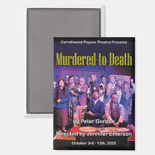 Murdered to Death Poster Magnet (Recto/Verso)