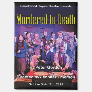 Murdered to Death Poster Magnet