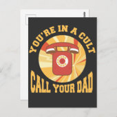 Murderino Cult noemt je vader echte misdaad Briefkaart (Voorkant / Achterkant)