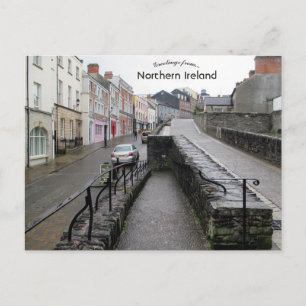 Muren van Londonderry Noord-Ierland Briefkaart