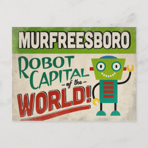Murfreesboro Tennessee Robot - Funny  Briefkaart
