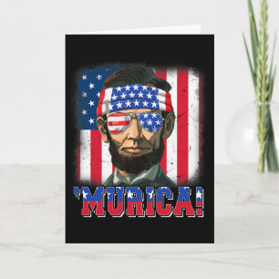 Murica Abe Lincoln 4 juli Murica Patriottisch Mij Kaart