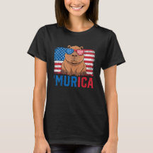 Murica Capybara USA Vlag Zonnebril Patriottisch