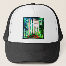 Murica Vlag van de VS Trucker Pet