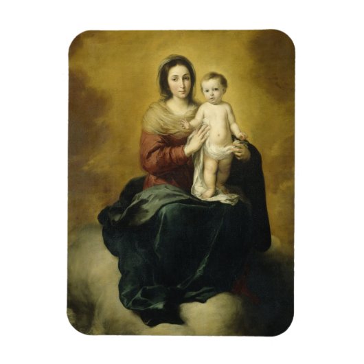 Murillo, Madonna en Child, Religieuze Kunst Magneet (Verticaal)