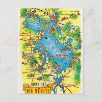 Muritz Allemagne Carte Postale Colorée