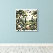 Murmures de la forêt Toile d'art mural (Insitu (Plancher de Bois))