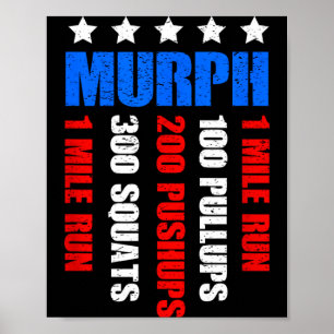 Murph 2021 herdenking dag workout patriottische wo poster