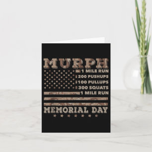 Murph 2021 Workout Challenge Amerikaanse Herdenkin Kaart