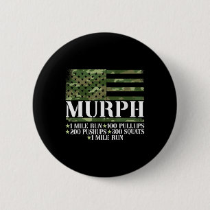 Murph Memorial Day Workout Ronde Button 5,7 Cm
