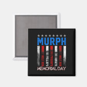Murph Workout Challenge Murph Memorial Magneet (Voorkant / Achterkant)