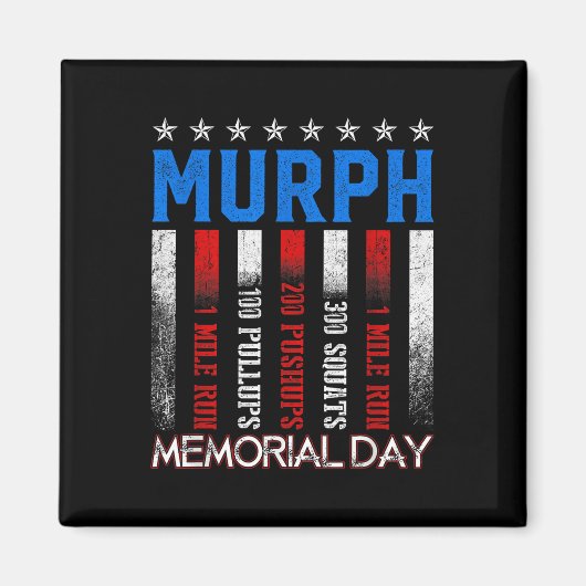 Murph Workout Challenge Murph Memorial Magneet (Voorkant)