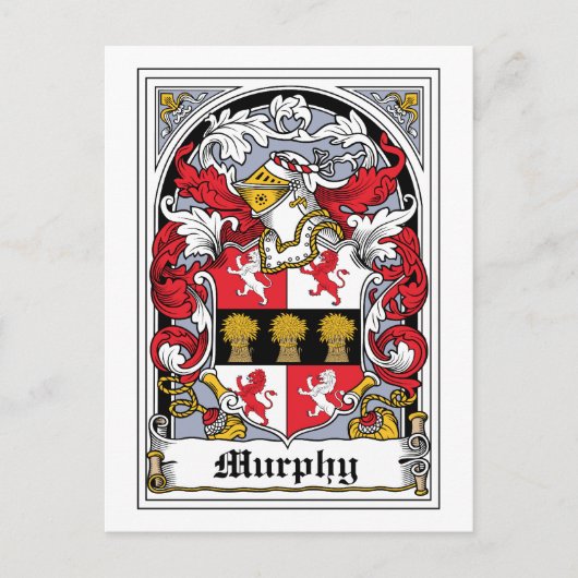 Murphy Family Crest Briefkaart (Voorkant)