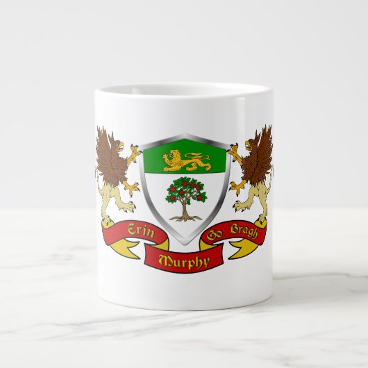 Murphy Irish Coat of Arms Shield Jumbo Mug (Devant)