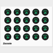 Murphy Irish Family Shamrock St Patricks Day Ronde Sticker (Vel)