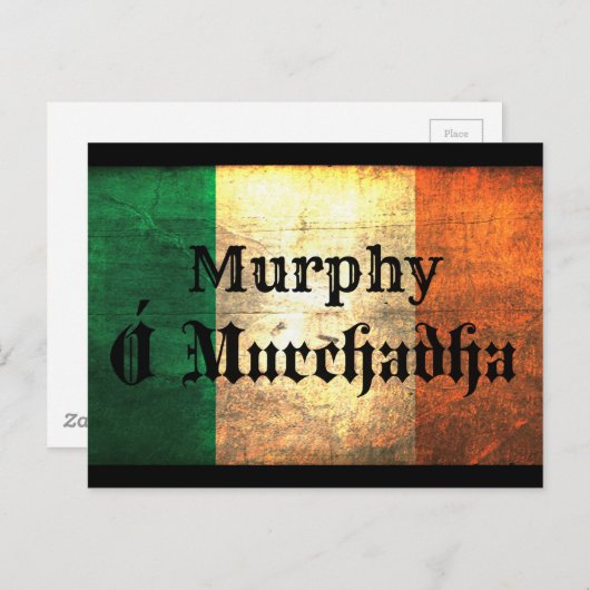 Murphy Irish Flag Briefkaart (Voorkant / Achterkant)