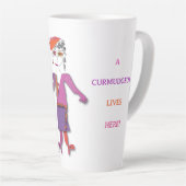 'Murphy' - Un Curmudgeon Vit Ici Latte Mug (Angle droit)