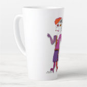 'Murphy' - Un Curmudgeon Vit Ici Latte Mug (Angle gauche)