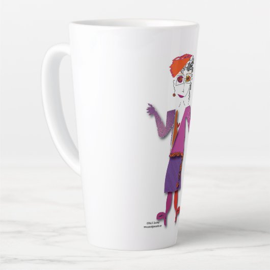 'Murphy' - Un Curmudgeon Vit Ici Latte Mug (Angle gauche)