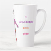 'Murphy' - Un Curmudgeon Vit Ici Latte Mug (Droite)