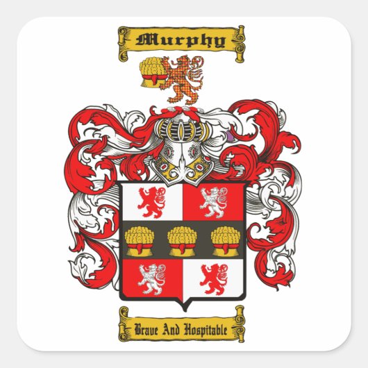Murphy Vierkante Sticker (Voorkant)
