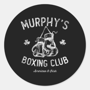 Murphy's Boxing Club - Amerikaanse bokser Ronde Sticker