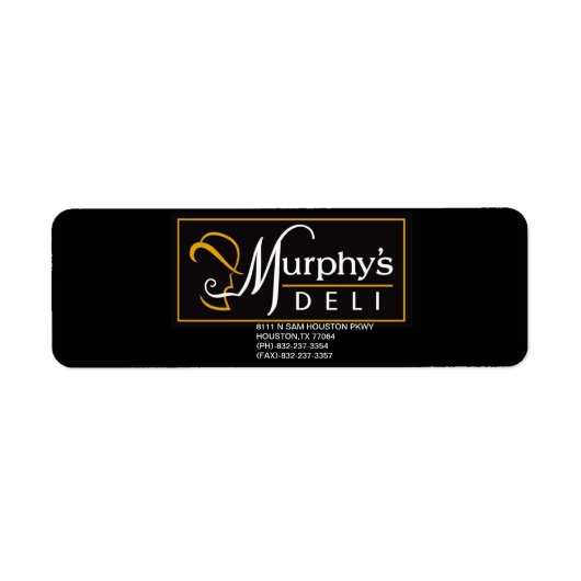 MURPHY'S DELI PROMO STICKER (Voorkant)