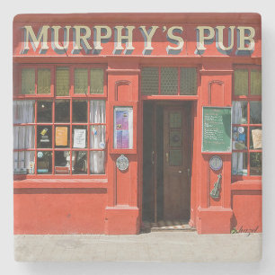 Murphy's Pub, Dingle, Irish Pub Onderzetters. Stenen Onderzetter
