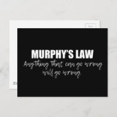 Murphy's wet briefkaart (Voorkant / Achterkant)