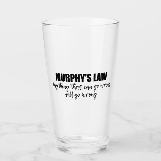 Murphy's wet glas (Voorkant)