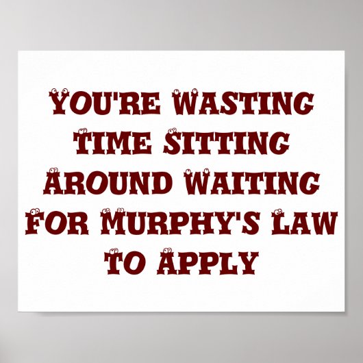 Murphy's wet poster (Voorkant)