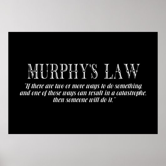 Murphy's wet poster (Voorkant)