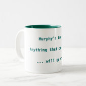 Murphy's wet tweekleurige koffiemok (Voorkant links)