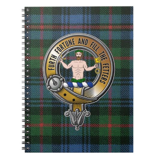 Murray Atholl Tartan & Badge Notitieboek (Voorkant)