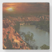 Murray Australia Sunset, Stone Onderzetter (Voorkant)