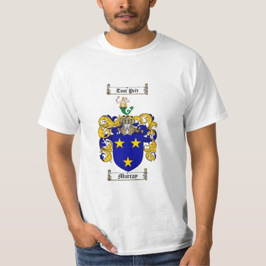 Murray Family Crest - Murray Coat of Arms T-shirt (Voorkant)
