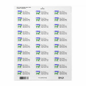 Murray Grey NMGR Étiquette de adresse (Feuille entière)